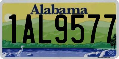 AL license plate 1AL9577