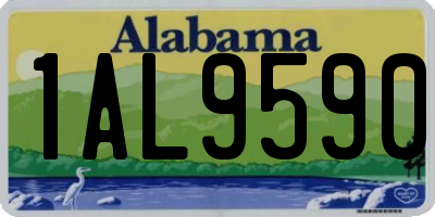 AL license plate 1AL9590