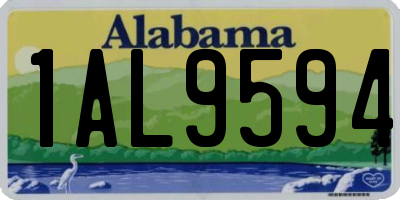 AL license plate 1AL9594
