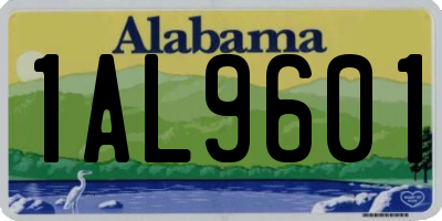 AL license plate 1AL9601