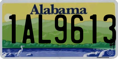AL license plate 1AL9613