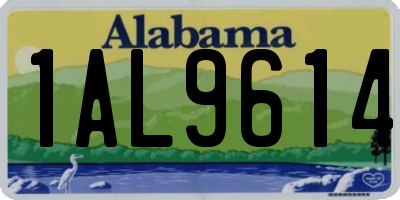 AL license plate 1AL9614