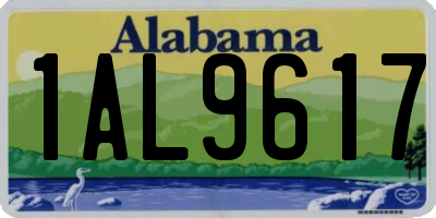 AL license plate 1AL9617