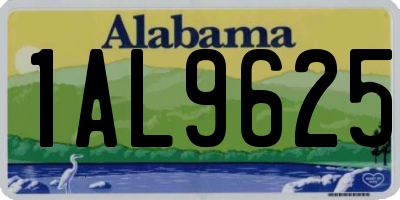 AL license plate 1AL9625