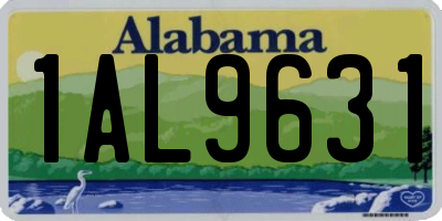 AL license plate 1AL9631