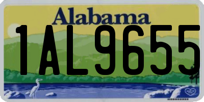 AL license plate 1AL9655