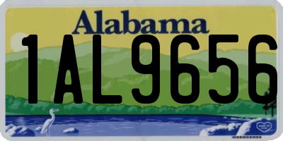 AL license plate 1AL9656