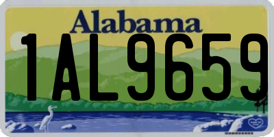 AL license plate 1AL9659