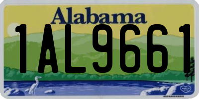 AL license plate 1AL9661