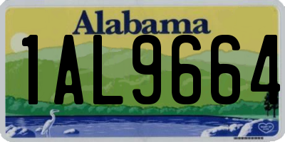 AL license plate 1AL9664