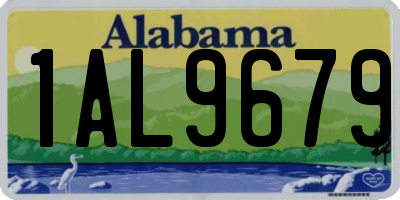 AL license plate 1AL9679