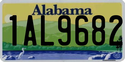 AL license plate 1AL9682