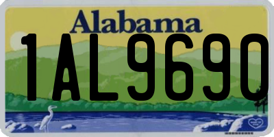 AL license plate 1AL9690