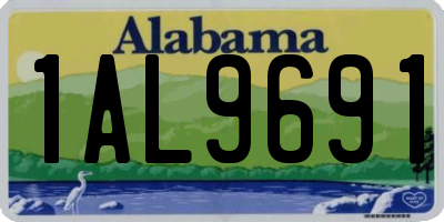 AL license plate 1AL9691
