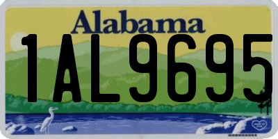 AL license plate 1AL9695