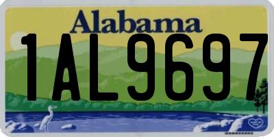 AL license plate 1AL9697