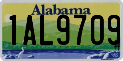 AL license plate 1AL9709