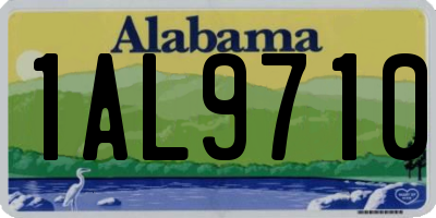 AL license plate 1AL9710