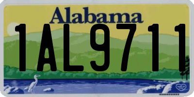 AL license plate 1AL9711