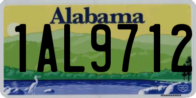 AL license plate 1AL9712