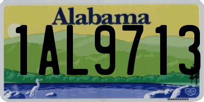 AL license plate 1AL9713