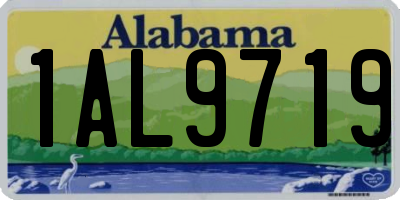 AL license plate 1AL9719