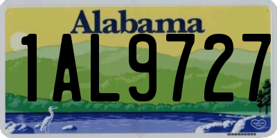 AL license plate 1AL9727