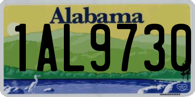 AL license plate 1AL9730