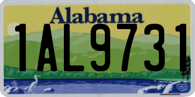 AL license plate 1AL9731