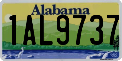 AL license plate 1AL9737