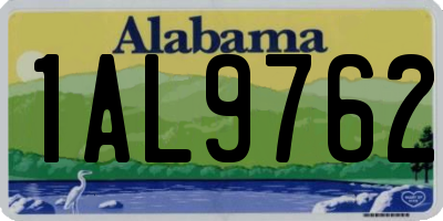 AL license plate 1AL9762