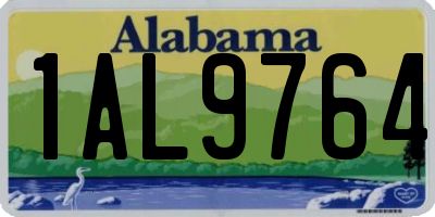 AL license plate 1AL9764