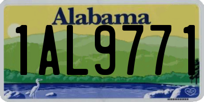 AL license plate 1AL9771