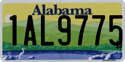 AL license plate 1AL9775