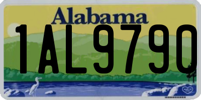 AL license plate 1AL9790