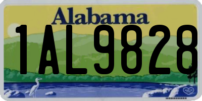 AL license plate 1AL9828