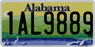 AL license plate 1AL9889