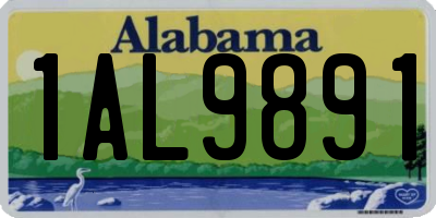 AL license plate 1AL9891