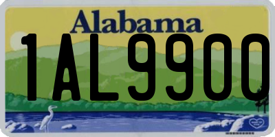 AL license plate 1AL9900