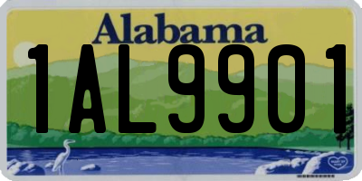 AL license plate 1AL9901