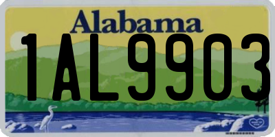 AL license plate 1AL9903
