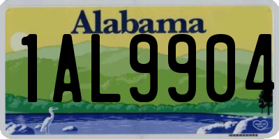 AL license plate 1AL9904