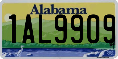 AL license plate 1AL9909