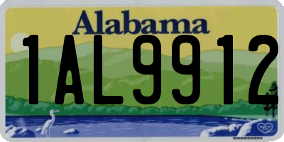 AL license plate 1AL9912