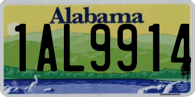 AL license plate 1AL9914