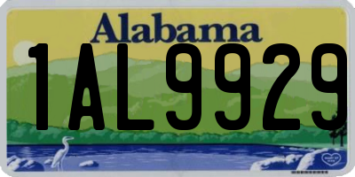 AL license plate 1AL9929