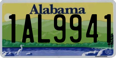 AL license plate 1AL9941