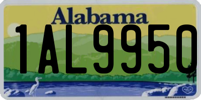 AL license plate 1AL9950