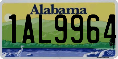AL license plate 1AL9964