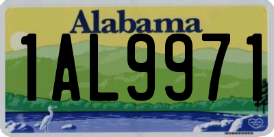 AL license plate 1AL9971